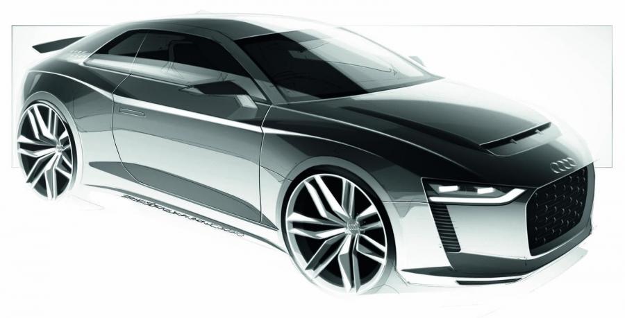 Эскиз Audi Quattro Concept 2010 года  (фото 21 из 119)